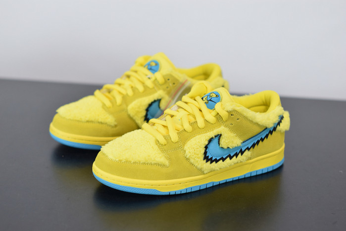 nike sb dunk low "grateful dead - yellow bear" cj5378-700