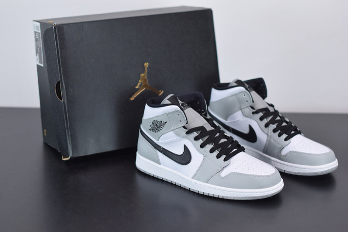 air jordan 1 mid light smoke grey 554724-092