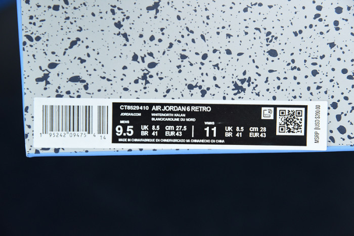 air jordan 6 “unc” ct8529-410