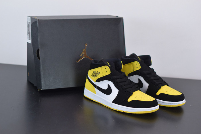air jordan 1 mid yellow toe black 852542-071