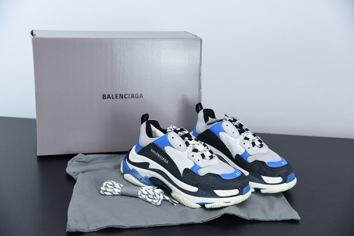 balcia triple s black blue 536737 w09oh 1007
