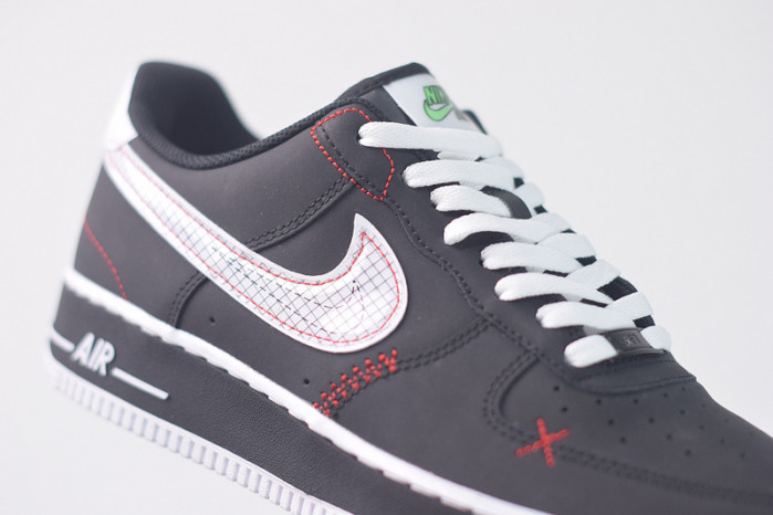 nike air force 1 low schematic black white bright crimson cu6646-001