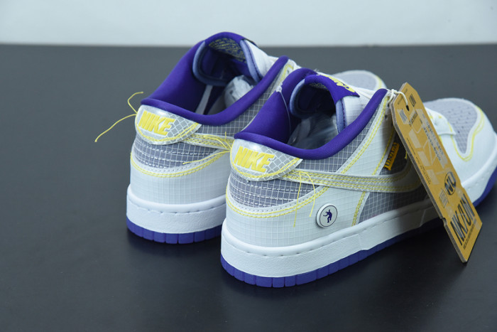 nike dunk low union passport pack grey purple dj9649-500