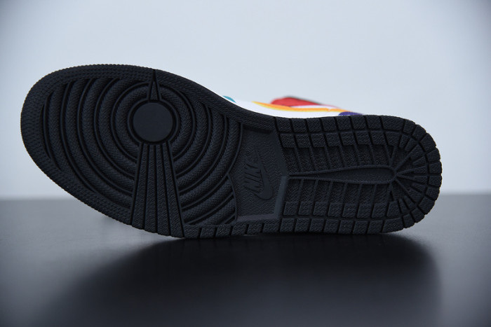 air jordan 1 mid bred multi-color 554724-125