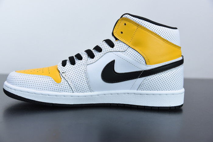 air jordan 1 mid “university gold” bq6472-107