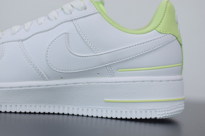 nike air force 1 low double air low white barely volt cj1379-101