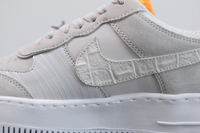 nike air force 1 shadow vast grey laser orange cu3446-001