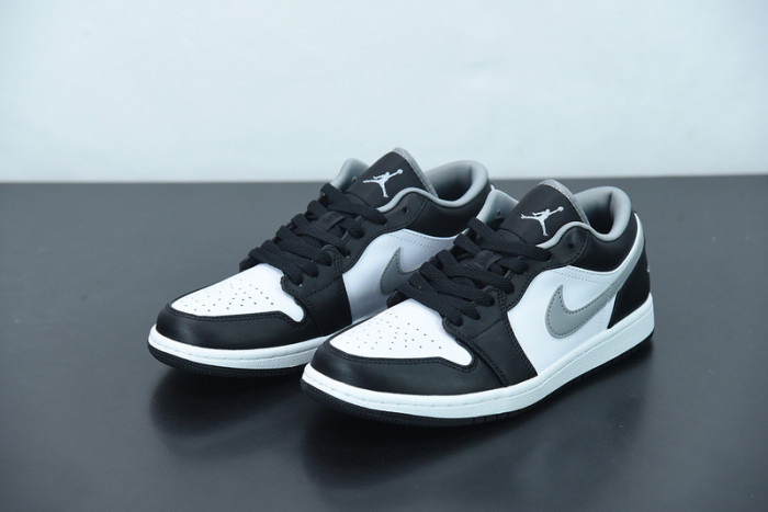 air jordan 1 low black white grey 553558-040