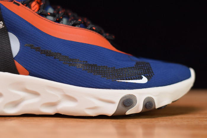 nike react runner mid wr ispa blue void team orange at3143-400