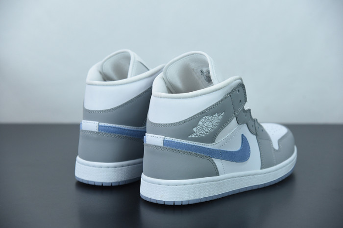 air jordan 1 mid wolf grey aluminum bq6472-105