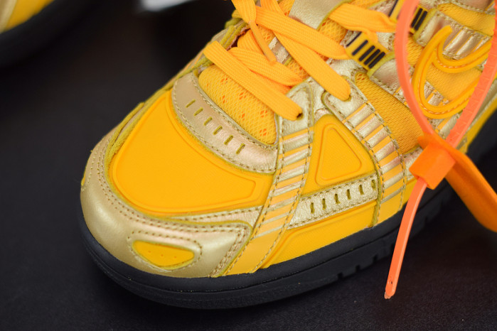 off-white x nike air rubber dunk “university gold” cu6015-700