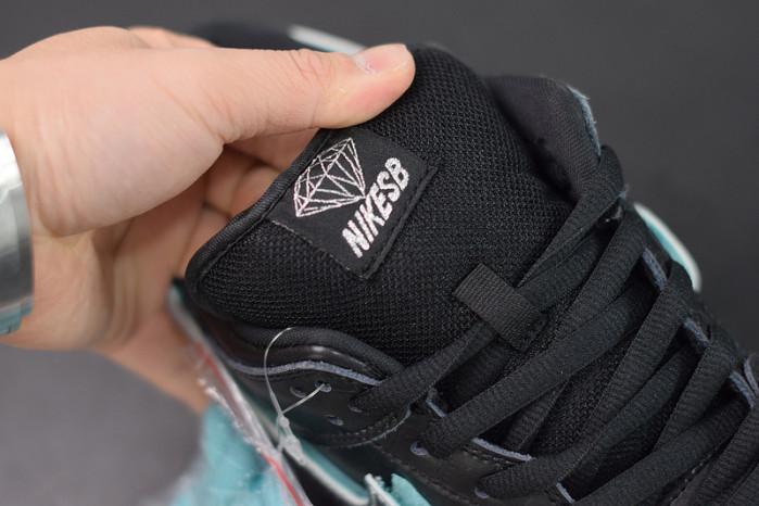 nike sb dunk low Di*m*nd s*pply co black Di*m*nd bv1310-001