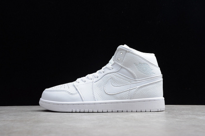 air jordan 1 mid triple white 554724-109