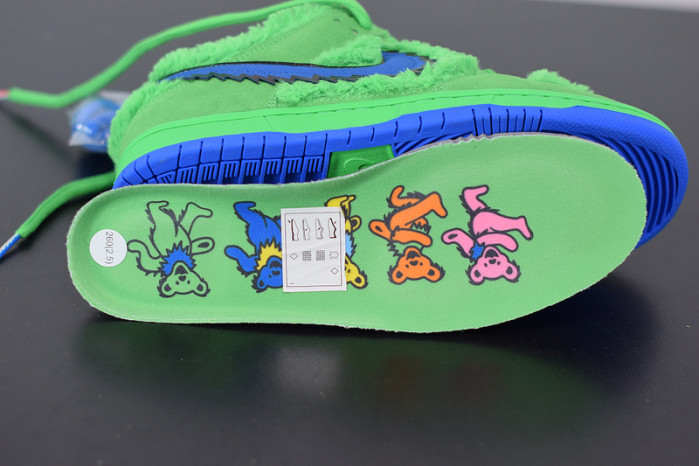 nike sb dunk low "grateful dead - green bear" cj5378-300