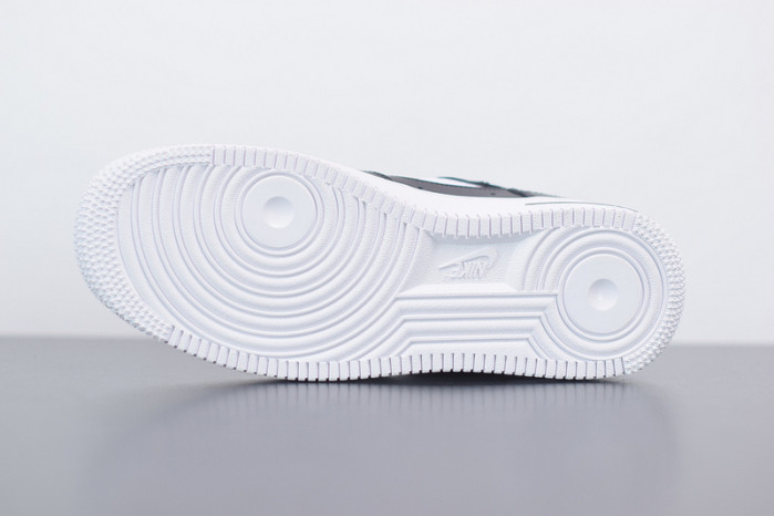 nike air force 1 black cut-out swoosh cz7377-100