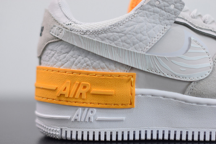 nike air force 1 shadow vast grey laser orange cu3446-001