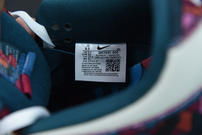 nike sb dunk low pro parra abstract art dh7695-600