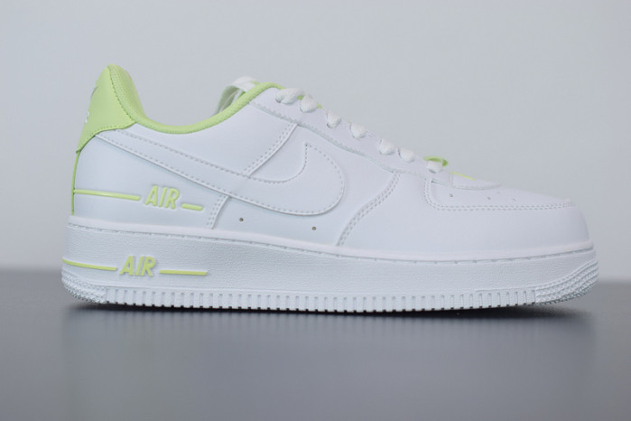 nike air force 1 low double air low white barely volt cj1379-101