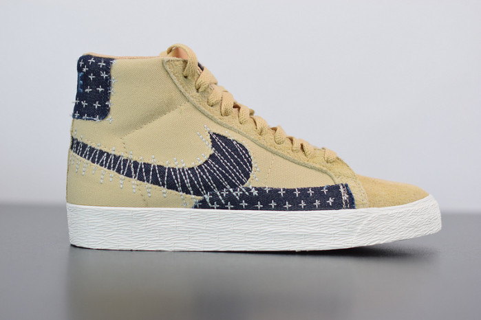 nike sb zoom blazer mid sashiko sesame ct0715-200