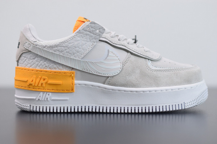 nike air force 1 shadow vast grey laser orange cu3446-001