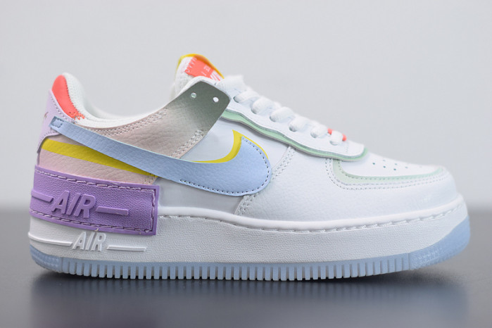 nike air force 1 shadow white hydrogen blue purple cw2630-141