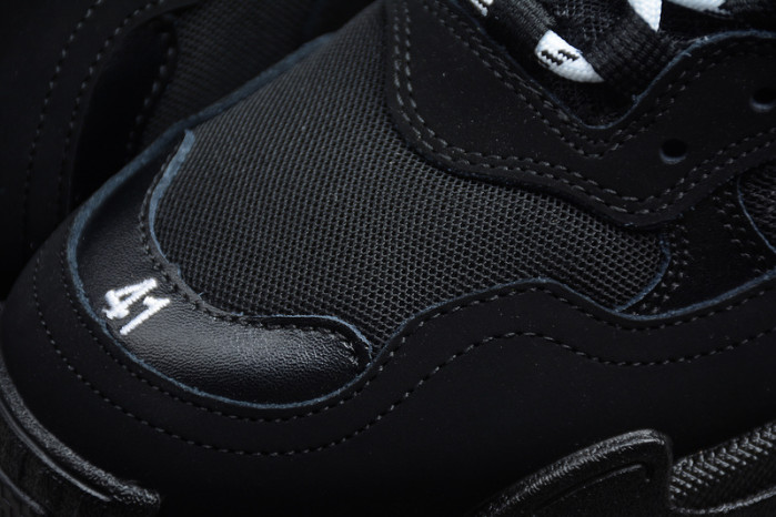 balcia triple s sneaker black clear sole