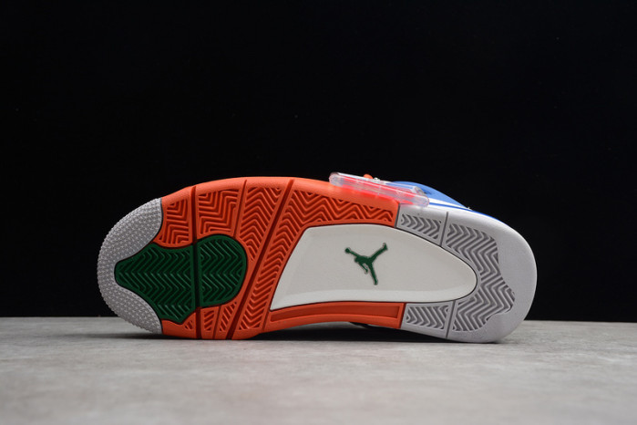 air jordan 4 retro og white blue orange 308497-171