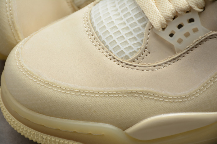 air jordan 4 x off-white cream/sail aq9129-002