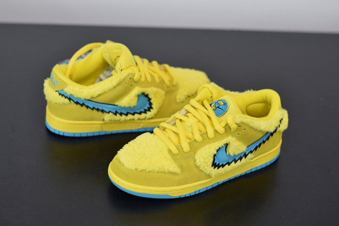 nike sb dunk low "grateful dead - yellow bear" cj5378-700