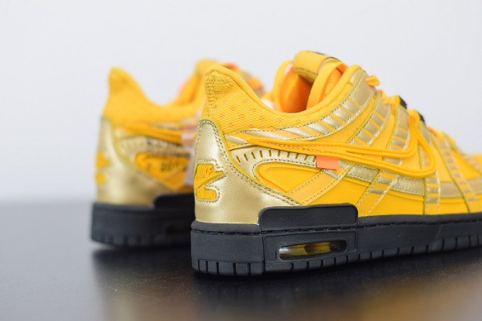 off-white x nike air rubber dunk “university gold” cu6015-700