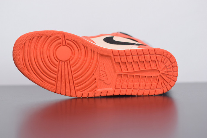 air jordan 1 mid team orange black 852542-800