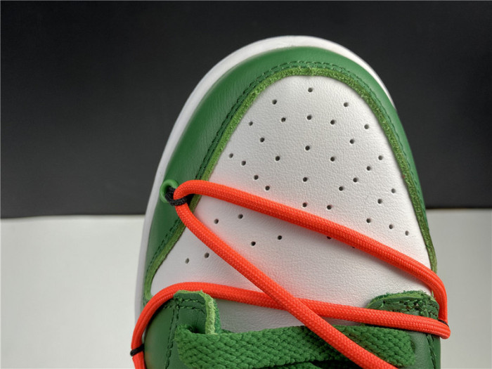 nike dunk low off-white pine green ct0856-100