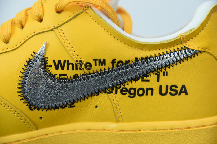 off-white x nike air force 1 low “university gold” dd1876-700