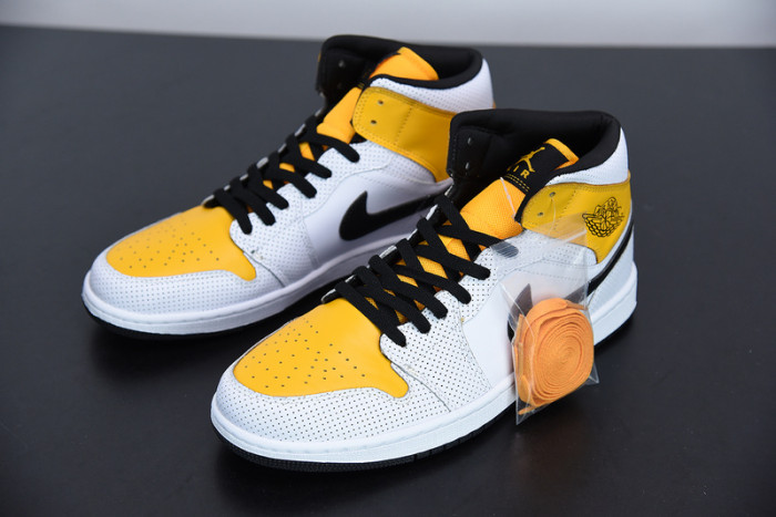 air jordan 1 mid “university gold” bq6472-107