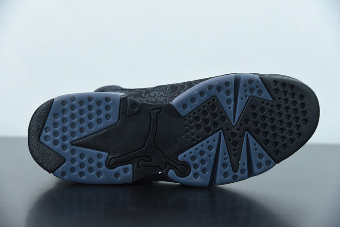 air jordan 6 retro singles day triple black db9818-001