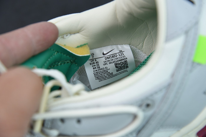 nike dunk low off-white lot 25 dm1602-121
