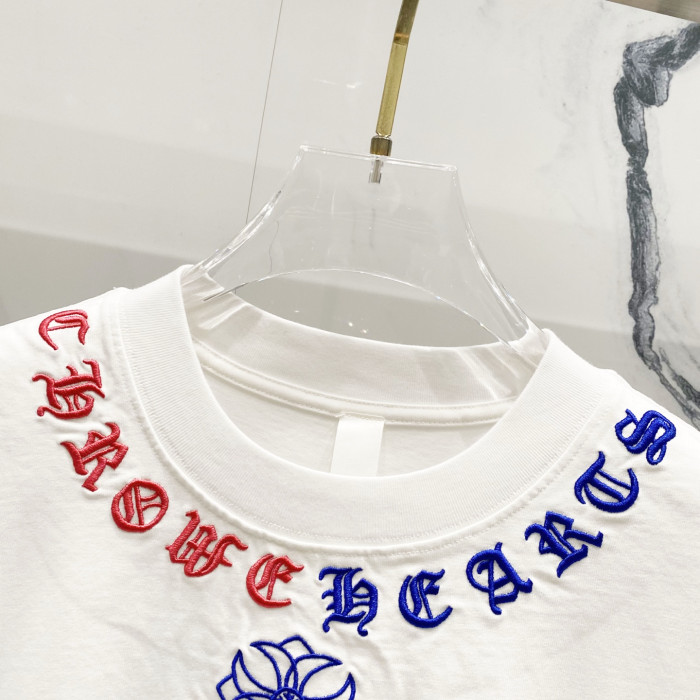 Chrome Hearts Short Sleeve Shirt cross-shaped letters CP00111