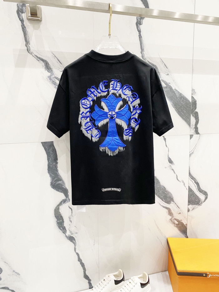 Chrome Hearts Short Sleeve Shirt cross-shaped letters CP00111