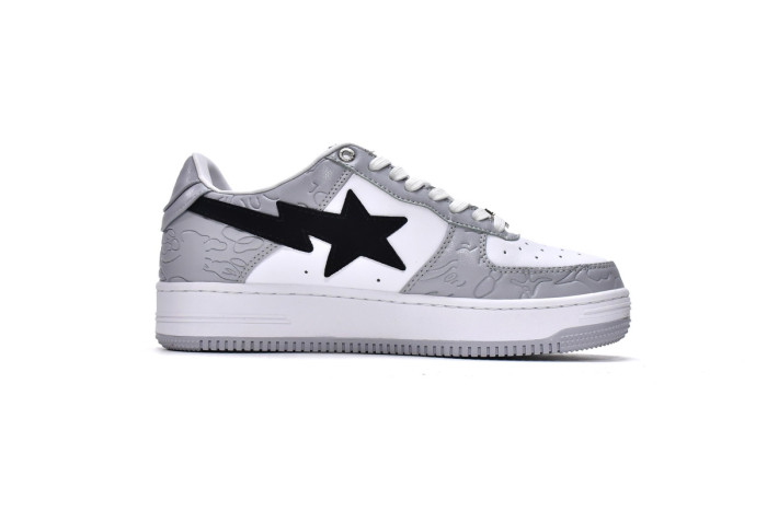 bape sta low grey black white 1h70-191-002