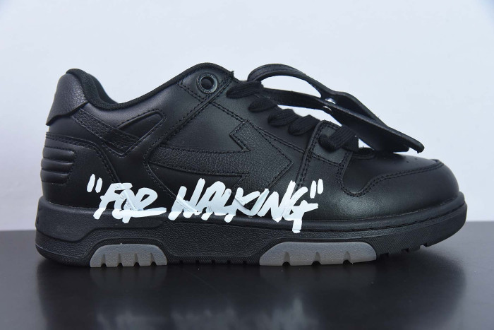 off-white out of office ooo "for walking" low tops black white