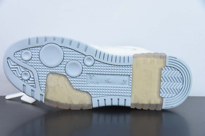 off-white out of office white iridescent blue