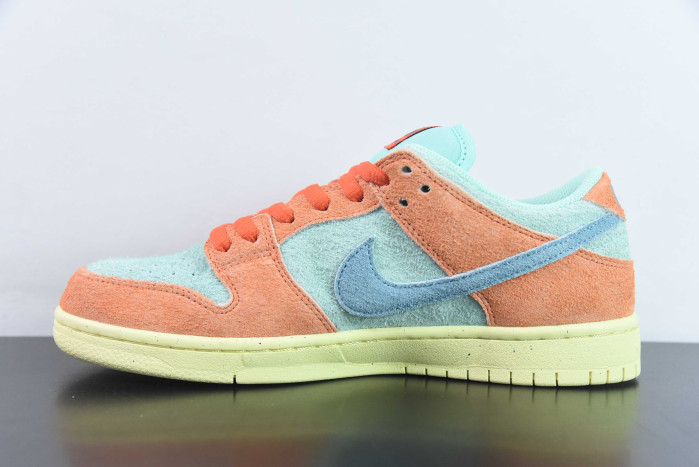 nike dunk low orange and emerald rise