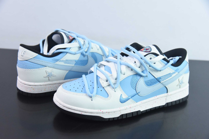 nike sb dunk low ”multi color“ blue white fd4623-156