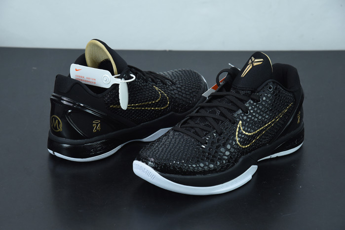 nike kobe vi protro 6 mamba black metallic gold kb0824-127