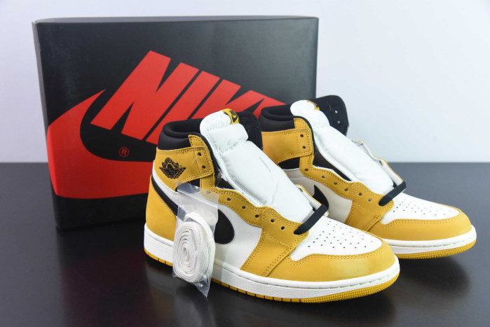air jordan 1 retro high og "yellow ochre" dz5485-701
