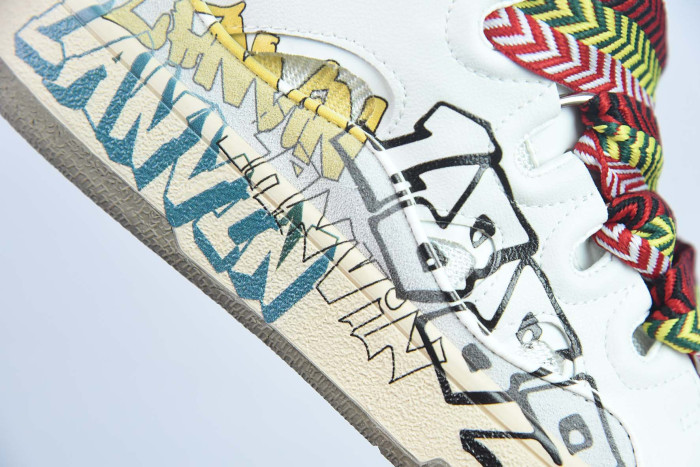 lanvin curb sneaker graffiti