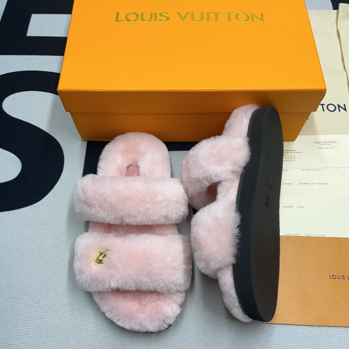 lv slide lady women slippers pink