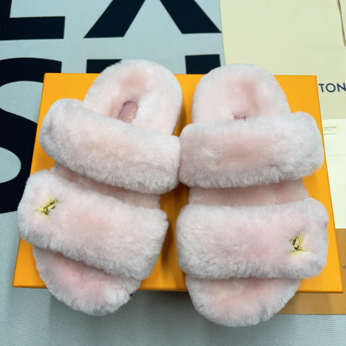 lv slide lady women slippers pink