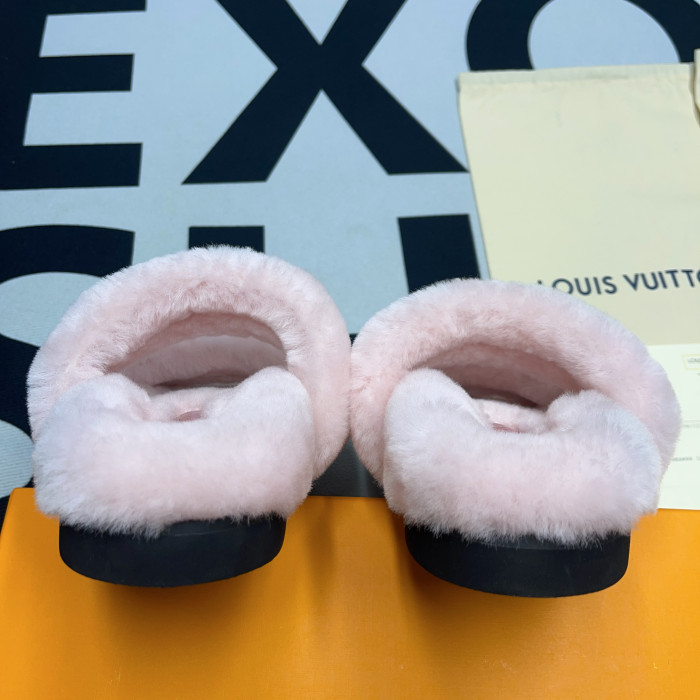 lv slide lady women slippers pink