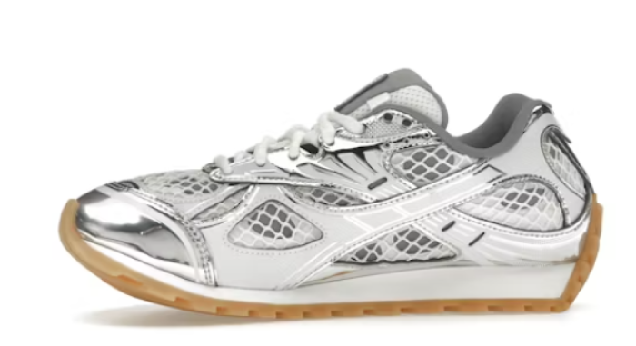 Bottega Veneta Orbit Silver White bv25481